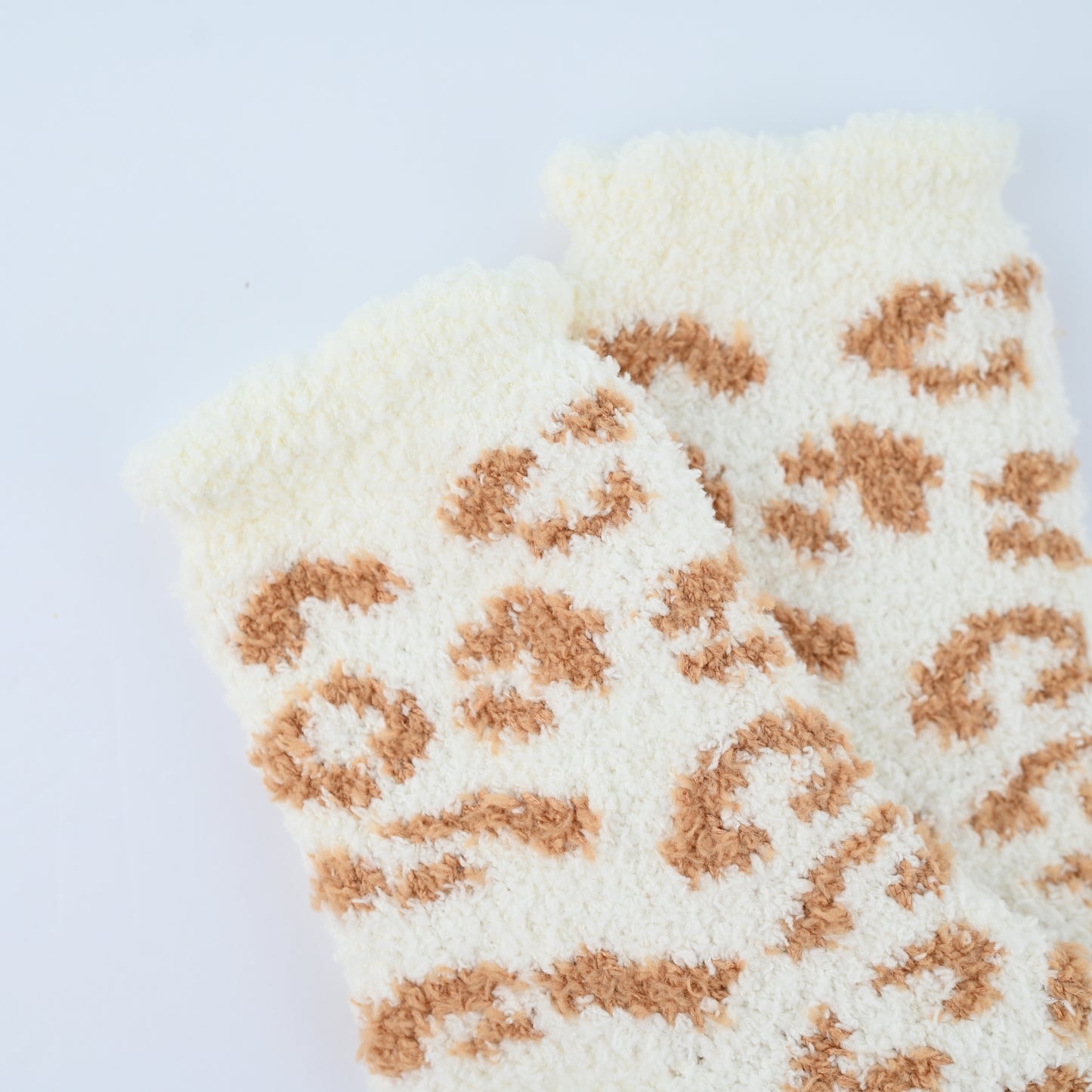 Super Soft Leopard Socks Brown