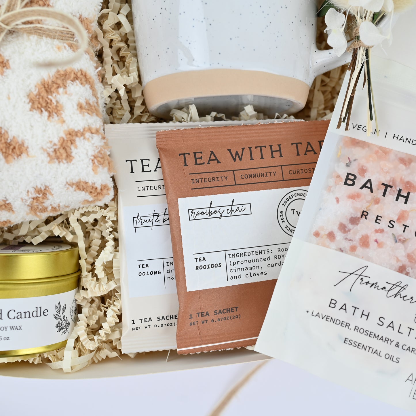 Cozy Self-Care Gift Box | Relaxation Spa Kit for Her | Personalized Gift