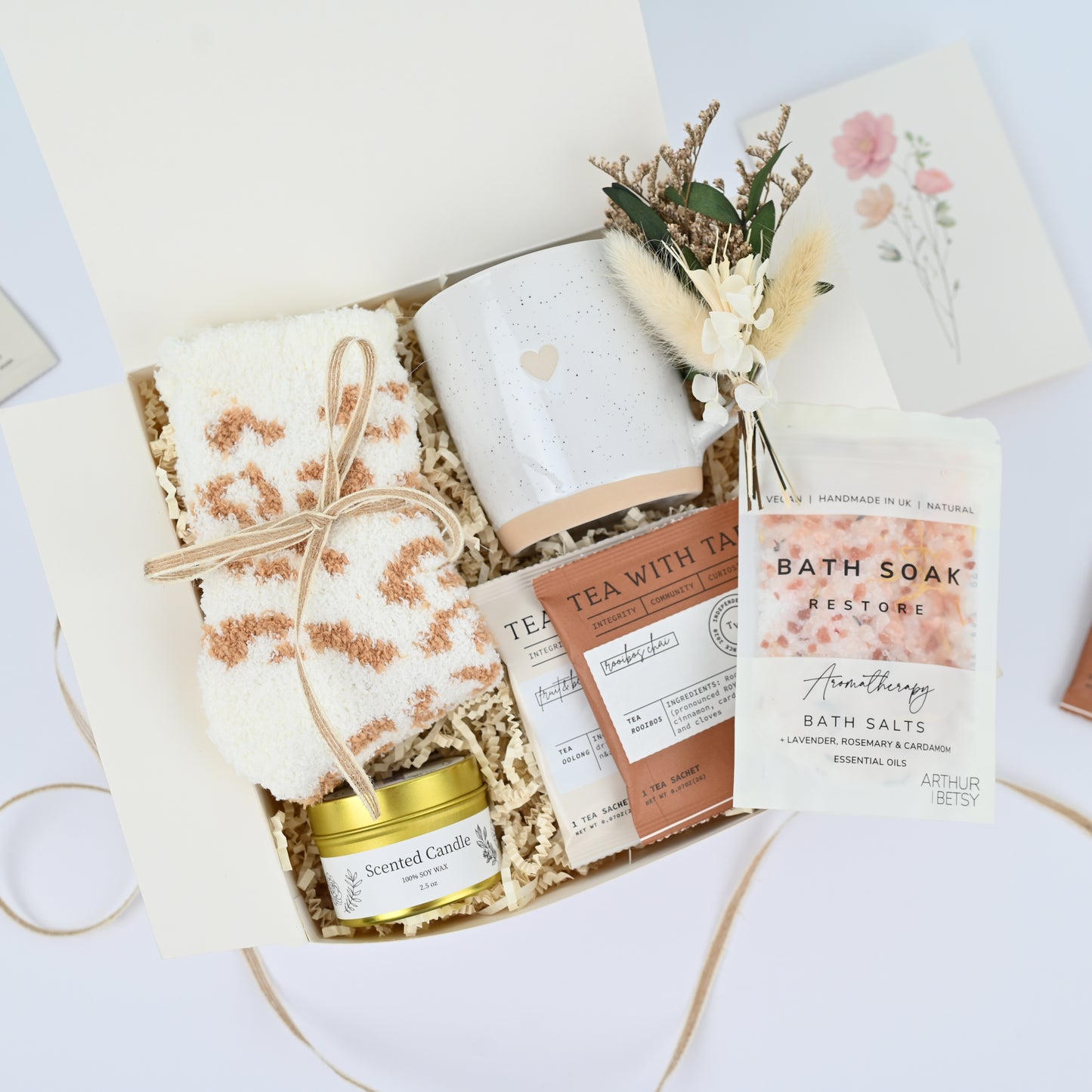 Cozy Self-Care Gift Box | Relaxation Spa Kit for Her | Personalized Gift