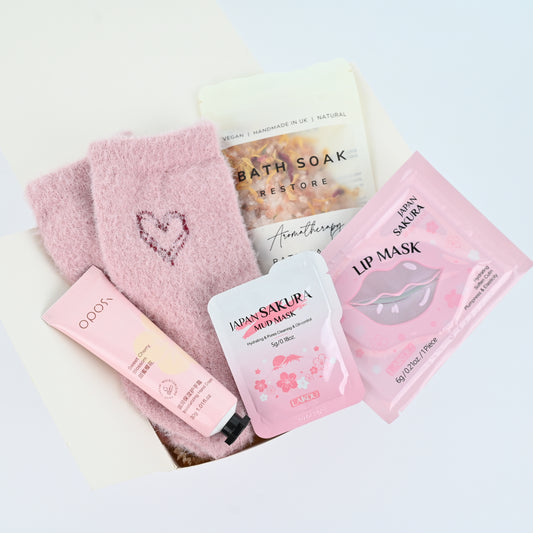 💗 Pink Sakura Pamper Gift Box | Affordable Self-Care for Her | Under $25