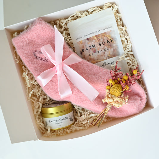 Cozy Self-Care Gift Box – Spa Relaxation Set | $24.90 Wellness Gift