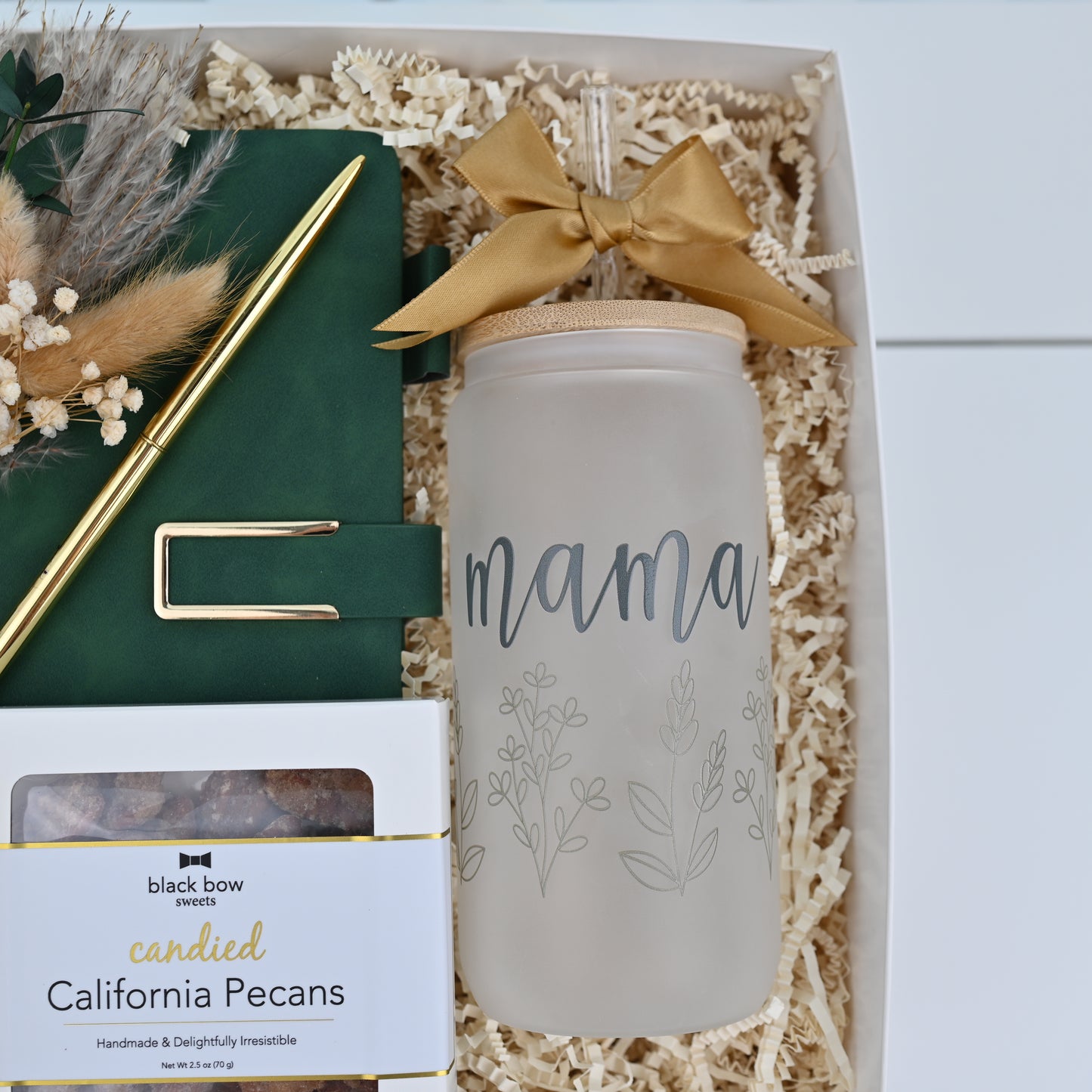 Green Gift box with Notebook