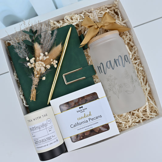 Green Gift box with Notebook