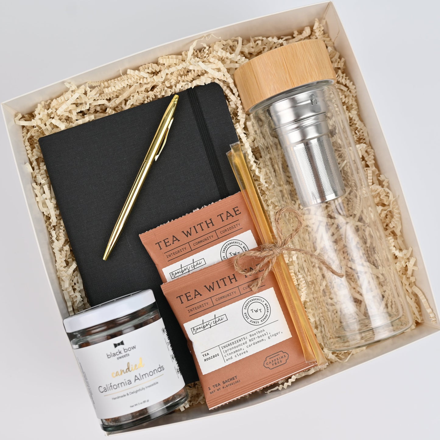 Solid Gift box with Glass Thermos
