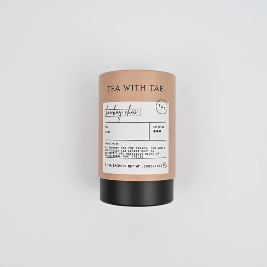 Bombay Masala Chai Black Tea Mini Tea Tube Gift (5 Tea Bags)